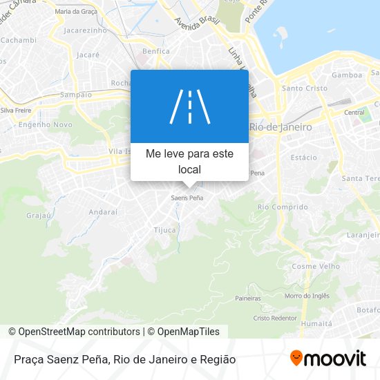 Praça Saenz Peña mapa