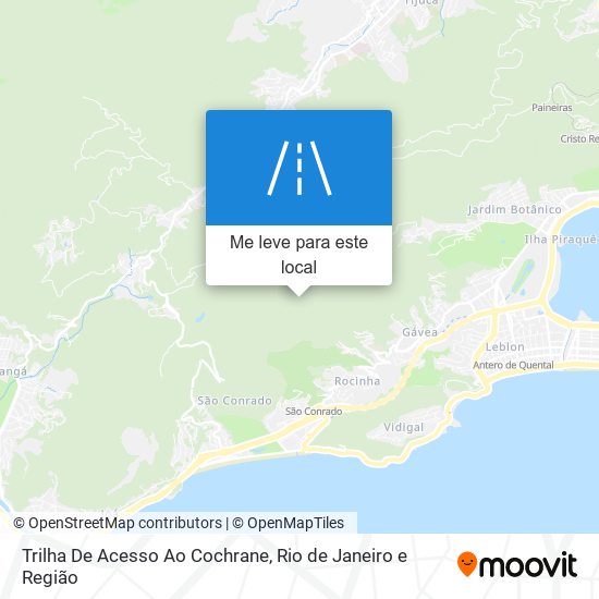 Trilha De Acesso Ao Cochrane mapa
