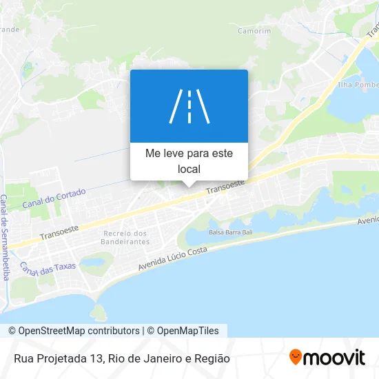 Rua Projetada 13 mapa