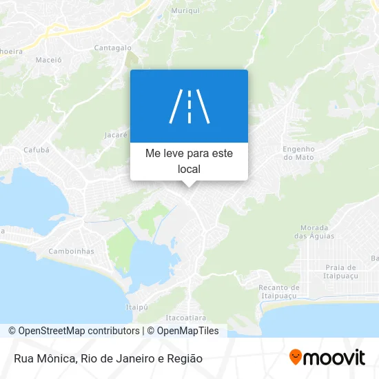 Rua Mônica mapa