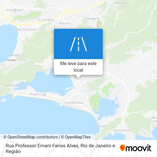 Rua Professor Ernani Farias Alves mapa