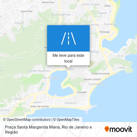 Praça Santa Margarida Maria mapa