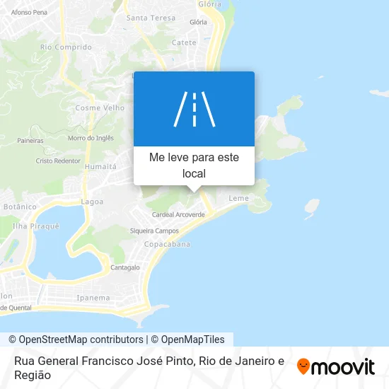 Rua General Francisco José Pinto mapa