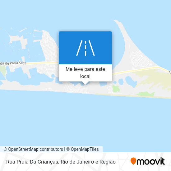 Rua Praia Da Crianças mapa