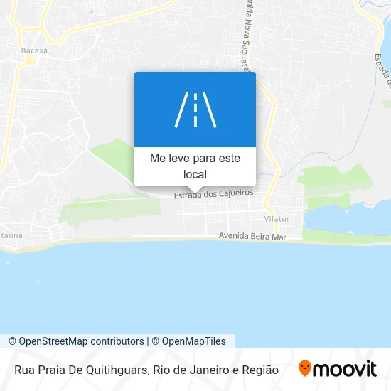 Rua Praia De Quitihguars mapa