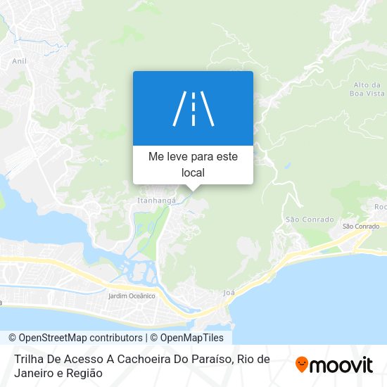 Trilha De Acesso A Cachoeira Do Paraíso mapa