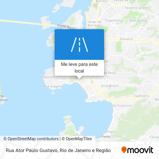 Rua Ator Paulo Gustavo mapa