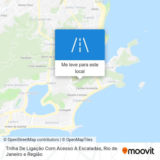 Trilha De Ligação Com Acesso A Escaladas mapa