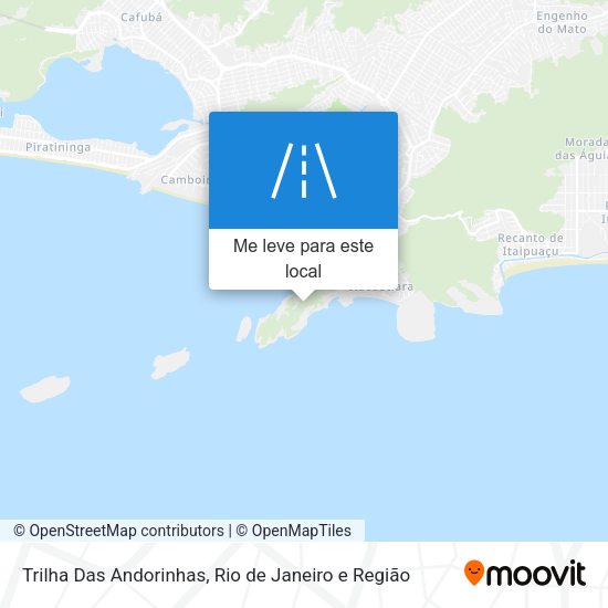 Trilha Das Andorinhas mapa