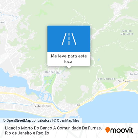 Ligação Morro Do Banco A Comunidade De Furnas mapa