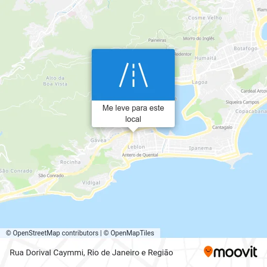 Rua Dorival Caymmi mapa