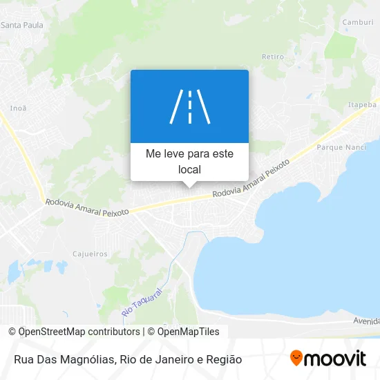 Rua Das Magnólias mapa