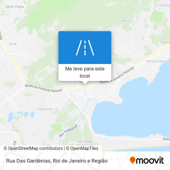 Rua Das Gardênias mapa