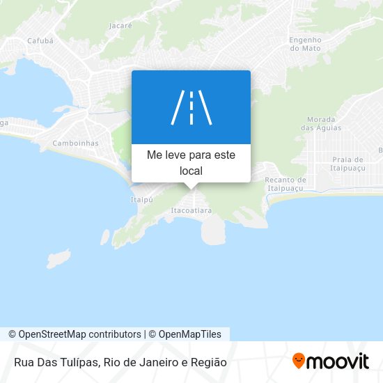 Rua Das Tulípas mapa