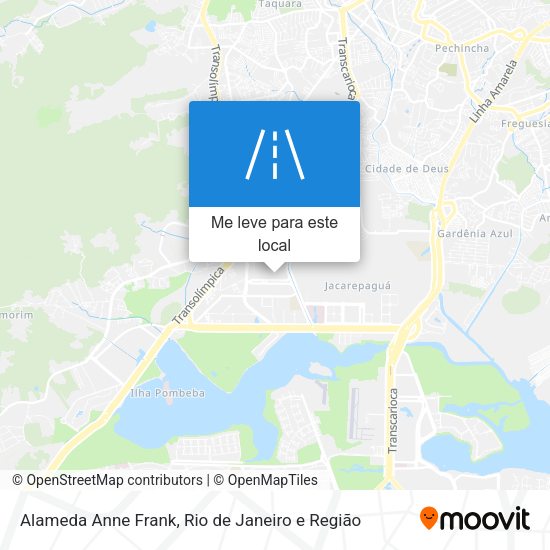 Alameda Anne Frank mapa