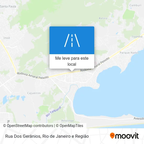 Rua Dos Gerânios mapa