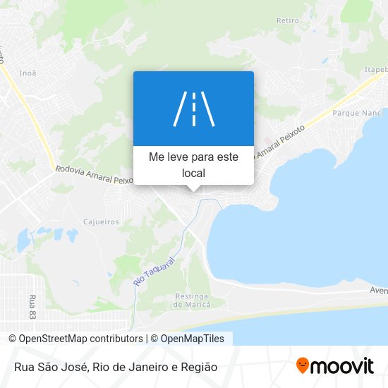 Rua São José mapa