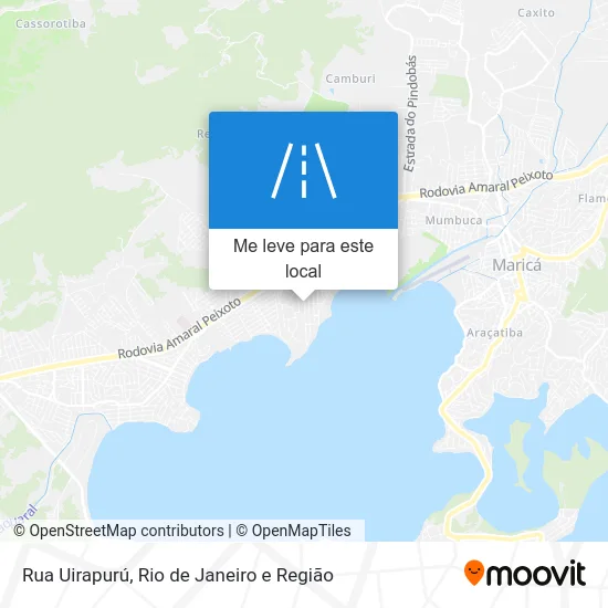 Rua Uirapurú mapa
