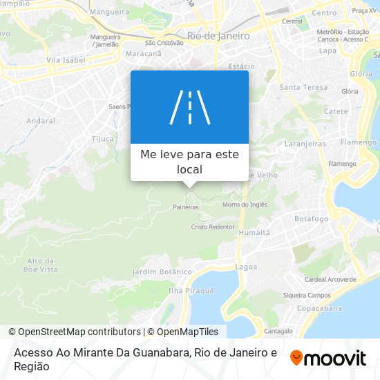Acesso Ao Mirante Da Guanabara mapa
