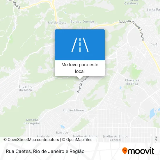 Rua Caetes mapa