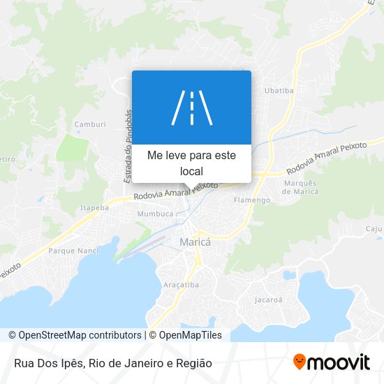 Rua Dos Ipês mapa