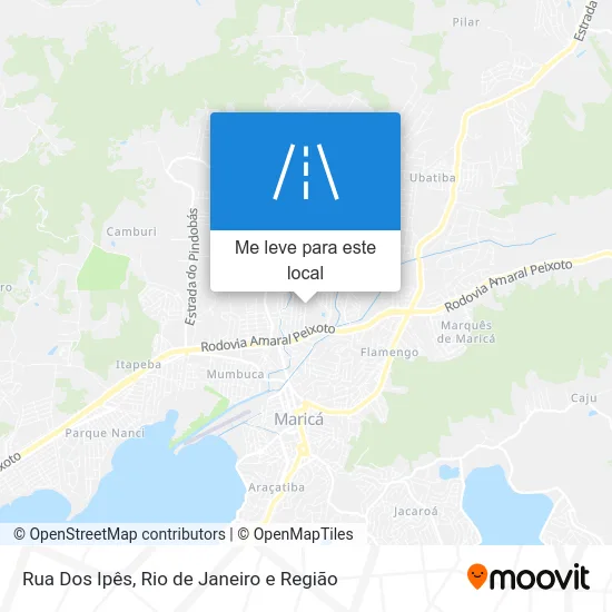 Rua Dos Ipês mapa