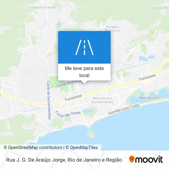Rua J. G. De Araújo Jorge mapa