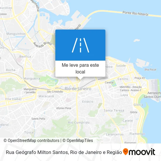 Rua Geógrafo Milton Santos mapa