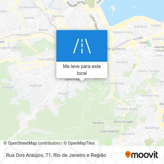 Rua Dos Araújos, 71 mapa