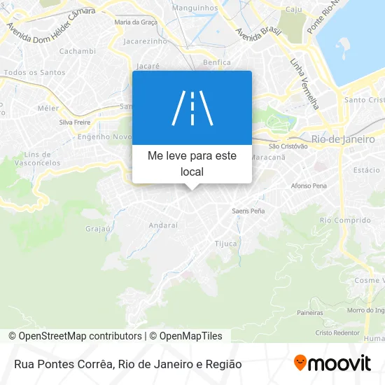 Rua Pontes Corrêa mapa