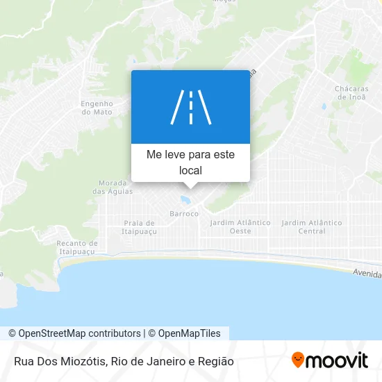 Rua Dos Miozótis mapa