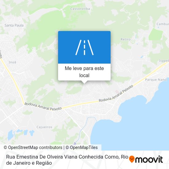 Rua Ernestina De Olveira Viana Conhecida Como mapa