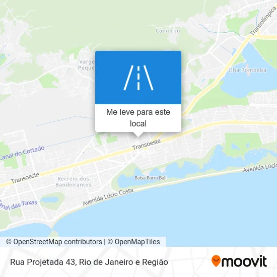 Rua Projetada 43 mapa