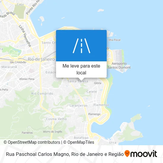 Rua Paschoal Carlos Magno mapa
