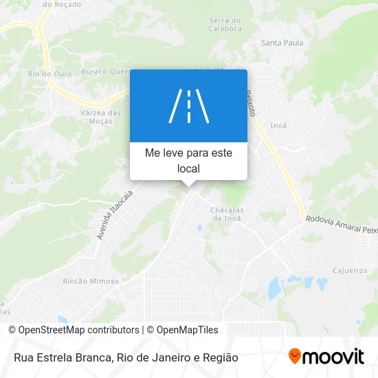 Rua Estrela Branca mapa