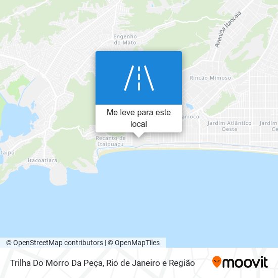 Trilha Do Morro Da Peça mapa