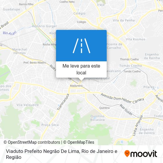 Viaduto Prefeito Negrão De Lima mapa