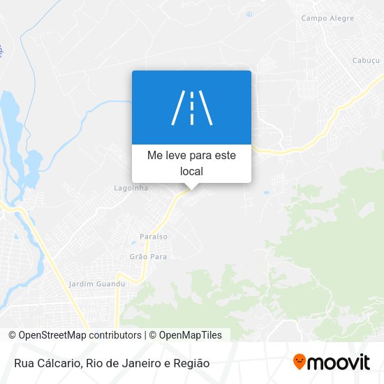 Rua Cálcario mapa