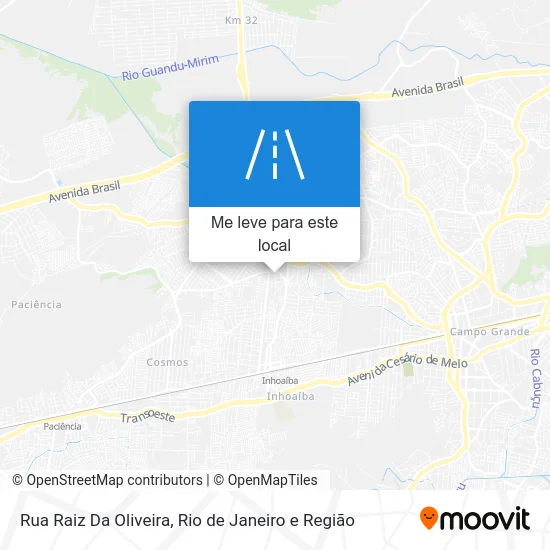 Rua Raiz Da Oliveira mapa