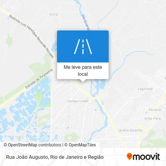 Rua João Augusto mapa
