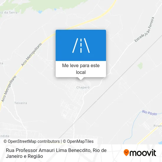 Rua Professor Amauri Lima Benecdito mapa