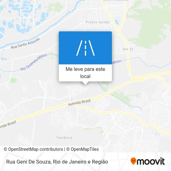 Rua Geni De Souza mapa