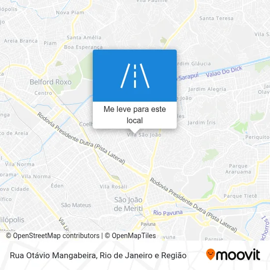 Rua Otávio Mangabeira mapa