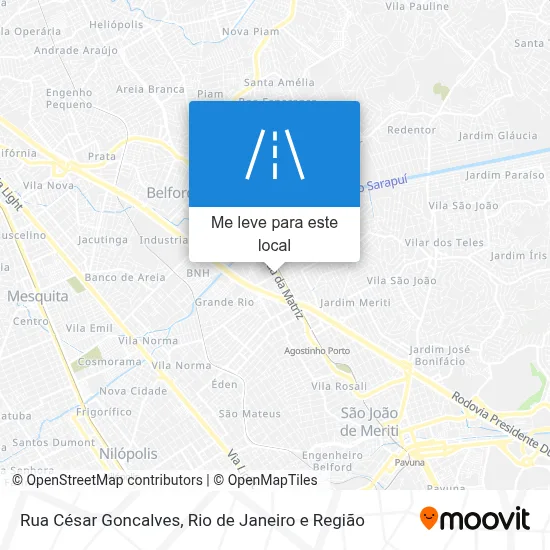 Rua César Goncalves mapa