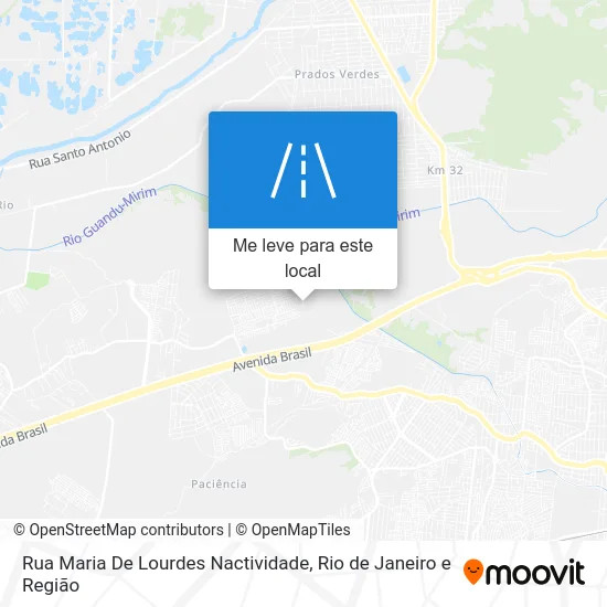 Rua Maria De Lourdes Nactividade mapa