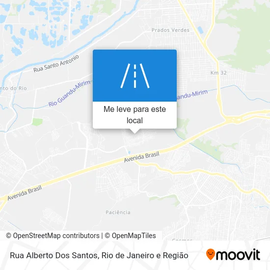 Rua Alberto Dos Santos mapa