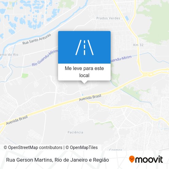 Rua Gerson Martins mapa