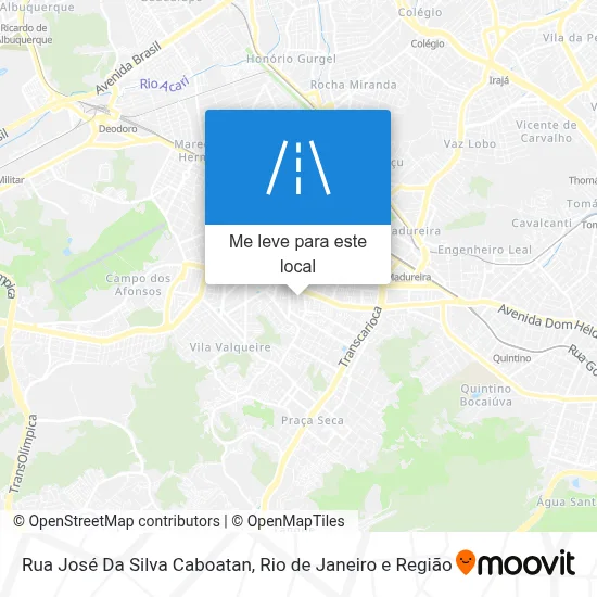 Rua José Da Silva Caboatan mapa