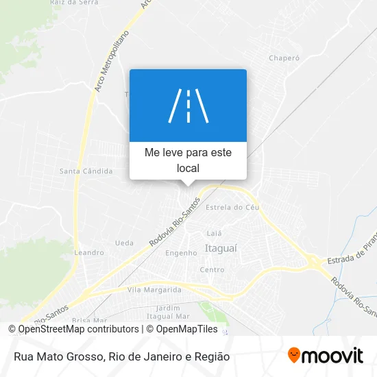 Rua Mato Grosso mapa