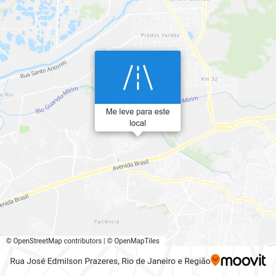 Rua José Edmilson Prazeres mapa
